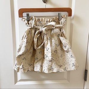 Anthropologie Linen Sailboats Skirt with Pockets